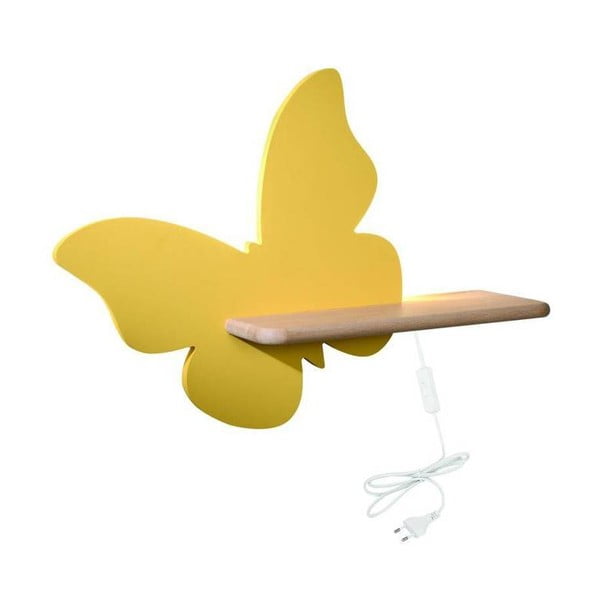 Жълто детско осветително тяло Butterfly - Candellux Lighting