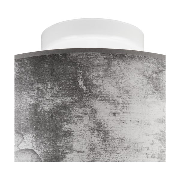 Сива лампа за таван с текстилен абажур ø 35 cm Print - LAMKUR-image-3
