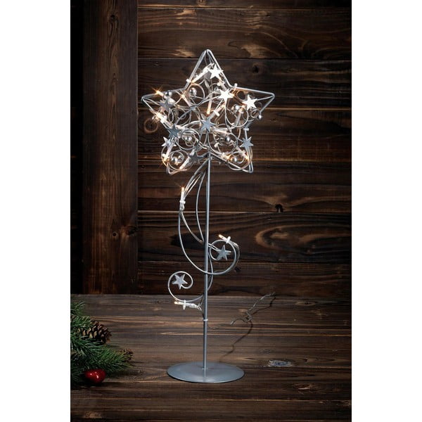 Сребърна LED подова лампа Hagaberg - Markslöjd-image-1