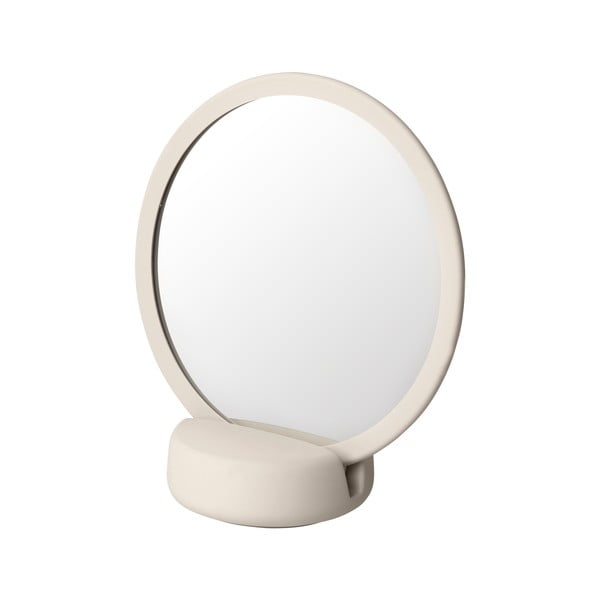 Кремаво бяло настолно огледало, височина 18,5 cm - Blomus