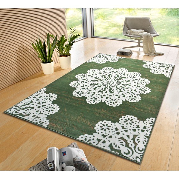 Зелен килим 150x80 cm Lace - Hanse Home-image-1