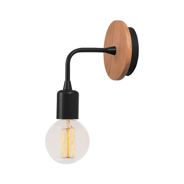 Черна стенна лампа Simple Drop - Homemania Decor