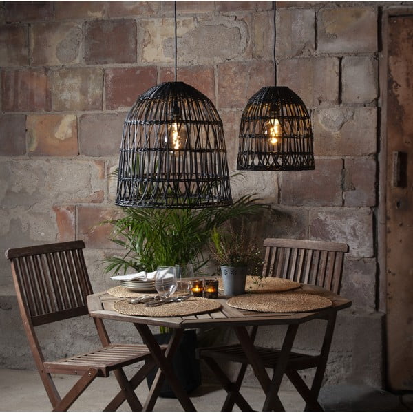 Черен абажур ø 30 cm Knute - Star Trading-image-1