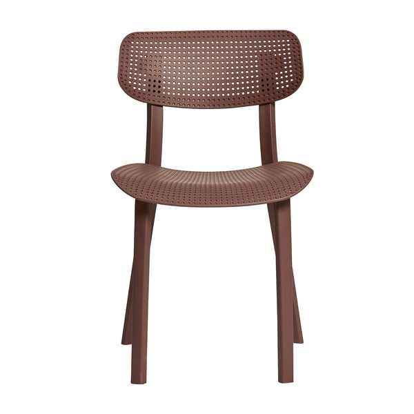 Комплект от 4 трапезни стола в цвят бордо Eleni - Marckeric