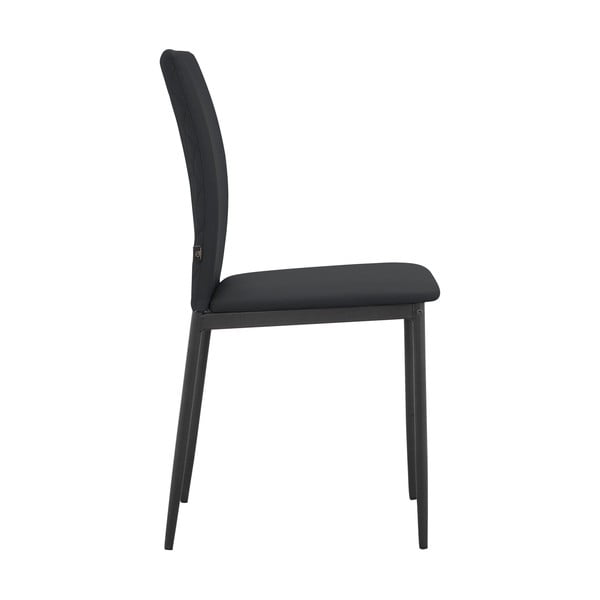 Черни трапезни столове в комплект от 2 бр. от имитация на кожа Pavia – Støraa-image-2