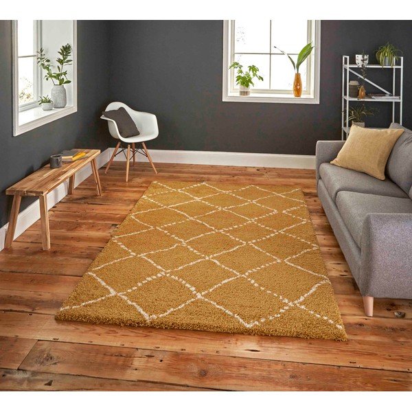 Горчичножълт килим , 160 x 220 Royal Nomadic - Think Rugs-image-1