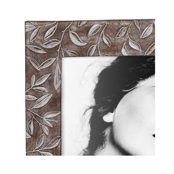 Кафява стояща рамка от полирезин 16x21 cm – Ixia-image-2