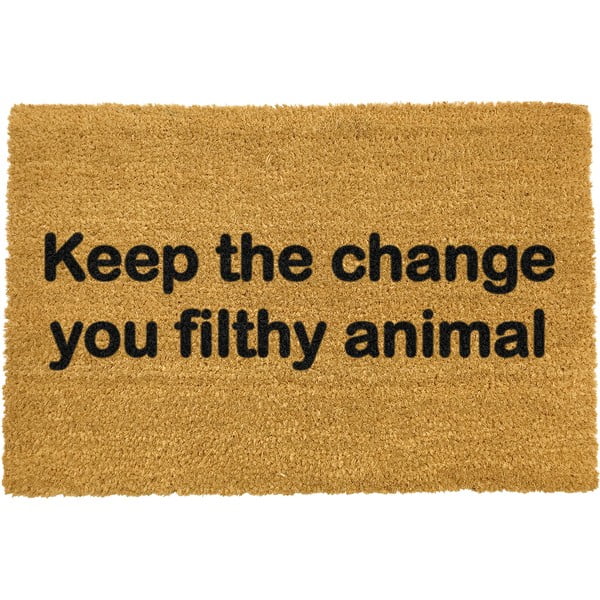 Изтривалка от естествени кокосови влакна Keep The Change, 40 x 60 cm Keep the Change - Artsy Doormats