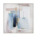 Ръчно рисувана картина с включена рамка/върху платно 88x88 cm Crown – Bizzotto