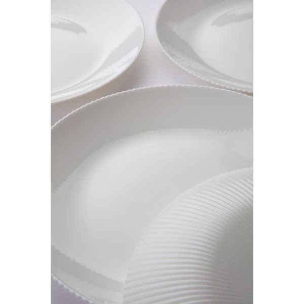 Бели стъклени чинии в комплект 4 бр. ø 25 cm Alessia – Jotex-image-2