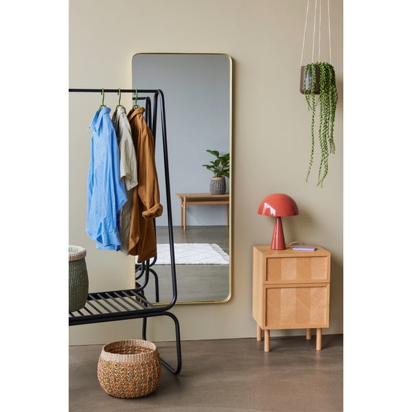 Нощно шкафче от масивен дъб в естествен цвят Herringbone – Hübsch-image-2