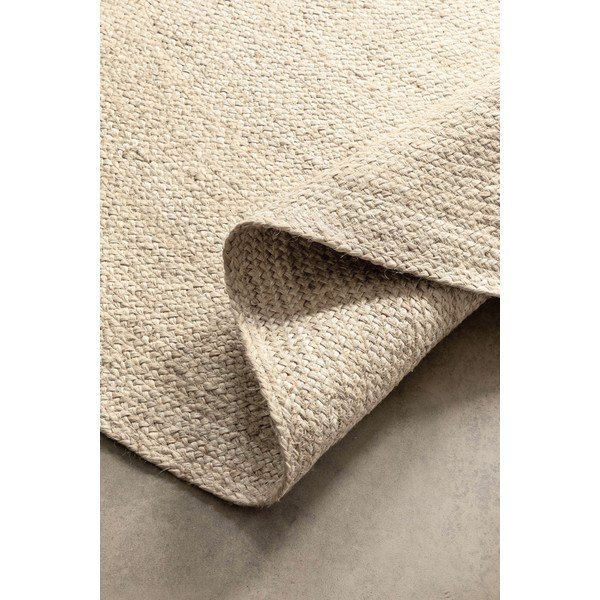 Кремав двустранен/ръчно изработен ютен кръгъл килим ø 100 cm Braided – Hanse Home-image-4
