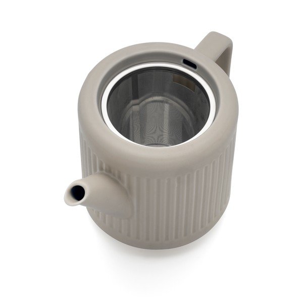 Сив порцеланов чайник с цедка 1,2 l Skagen – Bredemeijer-image-4