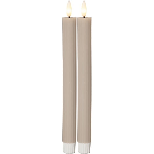 LED свещи в комплект от 2 броя (височина 25 см) Flamme Stripe - Star Trading