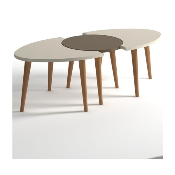 Béžovo-hnědý konferenční stolek Monte Allegro