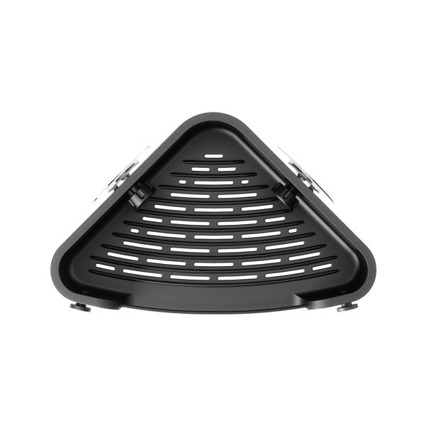 Черен ъглов пластмасов рафт за баня без пробиване Flex Adhesive – Umbra-image-4