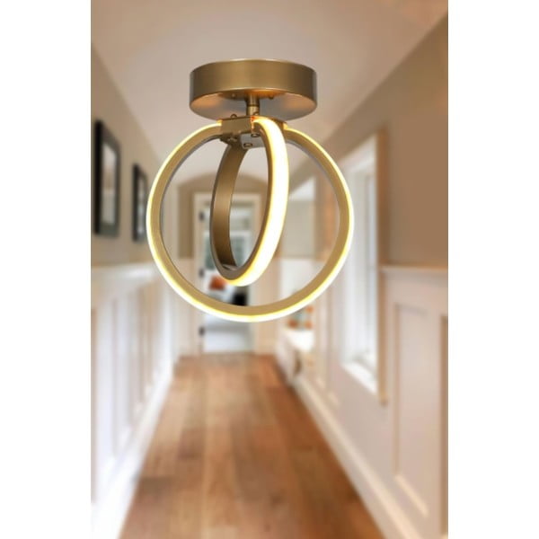 Метално LED осветително тяло за таван в бронзов цвят Sezen – Squid Lighting-image-1