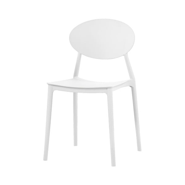 Бял трапезен стол Simple - Evergreen House