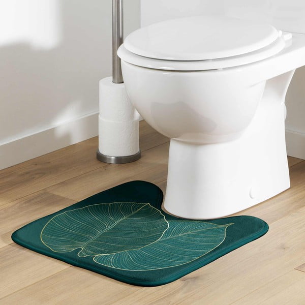 Тъмнозелен килим за баня WC 45x45 cm Jade – douceur d'intérieur-image-1