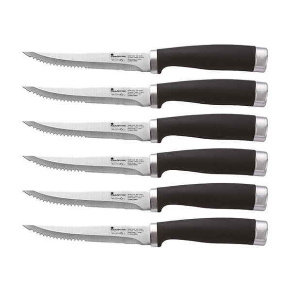 Sada 6 steakových nožů z nerezové oceli Bergner Gravity
