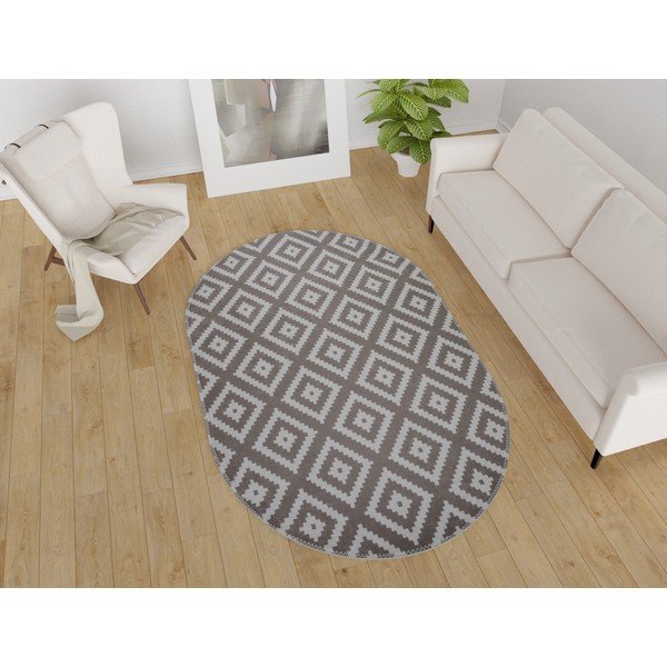 Светлокафяв миещ се килим 160x230 cm - Vitaus-image-1