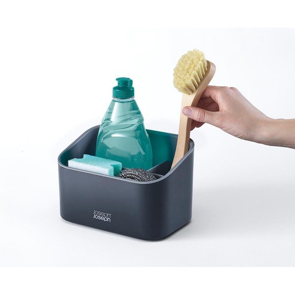 Тъмносива пластмасова стойка за перилни препарати SinkStore – Joseph Joseph-image-4