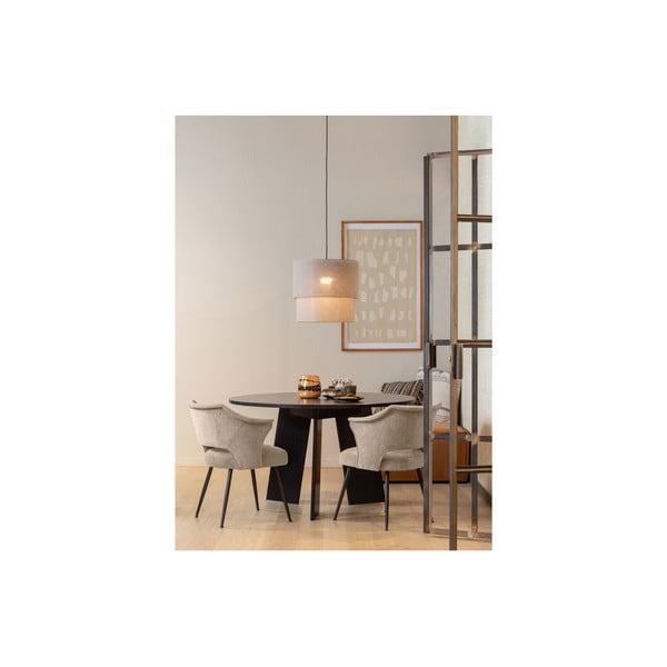 Бежови кадифени трапезни столове в комплект от 2 Sits - Basiclabel-image-1