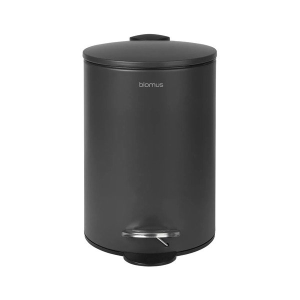 Антрацитно стоманено кошче за боклук с педал 3 l Tubo – Blomus