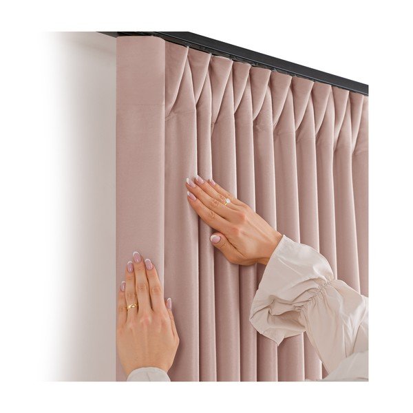 Светлорозова затъмняваща завеса 400x225 cm Velto – Filumi-image-2
