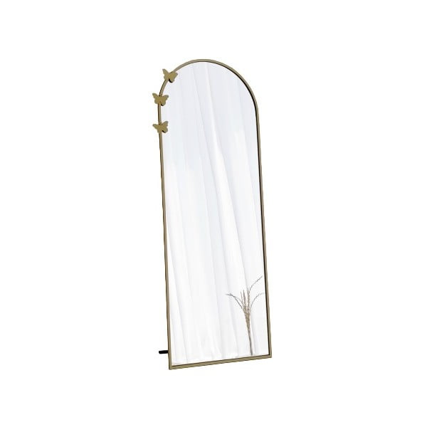 Подово огледало с рамка в златиста декорация от пеперуди - Neostill