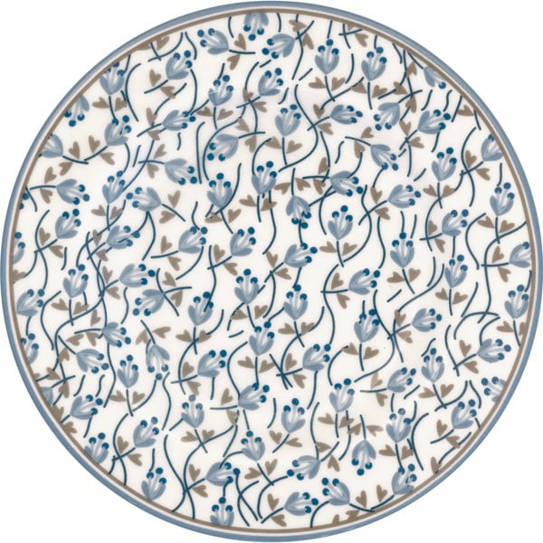 Синя и бяла керамична чиния, ø 15 cm Addison - Green Gate