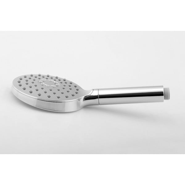 Пластмасова душ глава в лъскаво сребристо ø 12 cm – Sapho-image-1