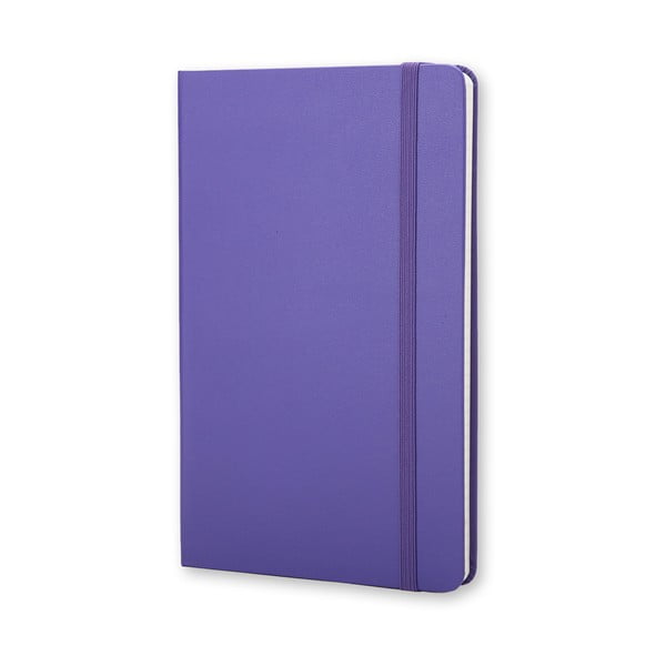 Malý fialový zápisník Moleskine Briliant Hard, čtverečkovaný