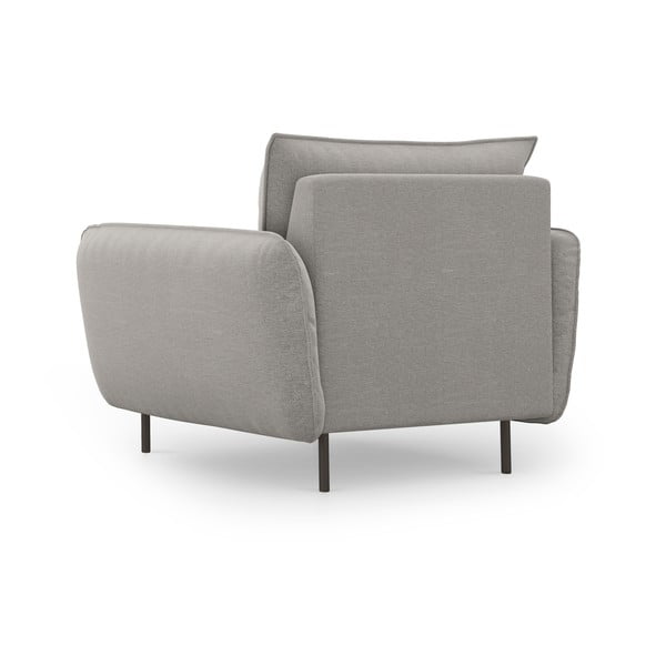 Кресло от светлосиво кадифе Vienna - Cosmopolitan Design-image-2