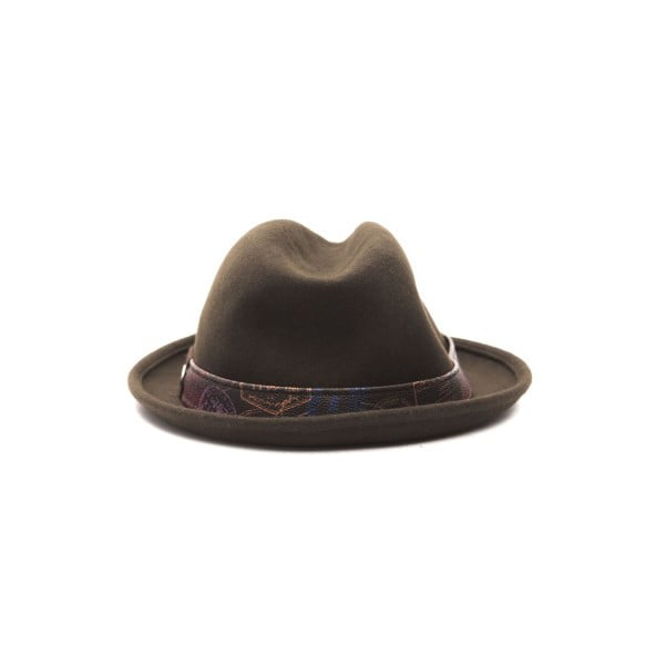 Тъмнокафява мъжка кожена шапка Sarudo - Alviero Martini