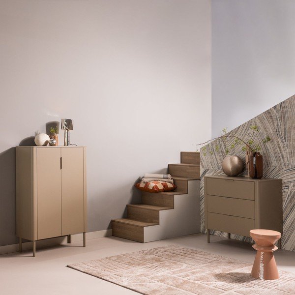 Метална странична масичка ø 30 cm Fedde – WOOOD-image-1