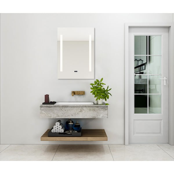 Стенно огледало със светлина 50x70 cm Ilona – Mirrors and More-image-1