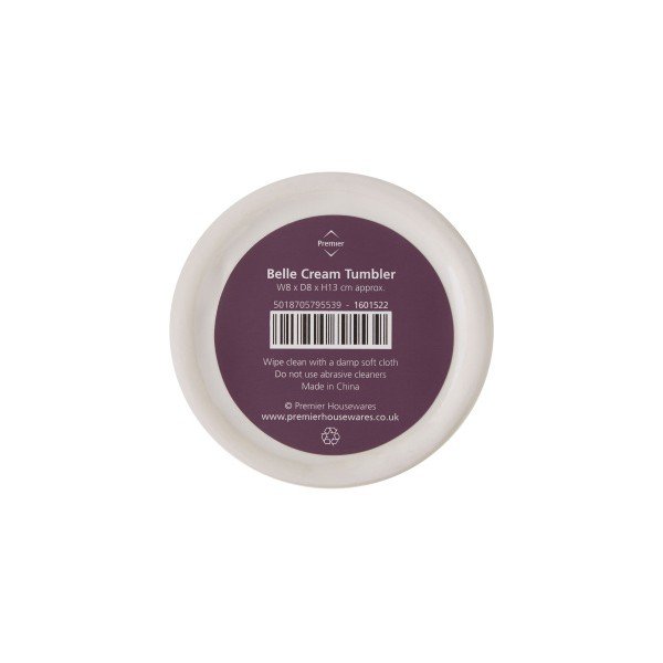 Krémový kelímek z kameniny Premier Housewares Belle, 275 ml-image-3