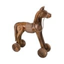 Декоративна дървена статуетка на кон Cheval, височина 31 cm - Antic Line