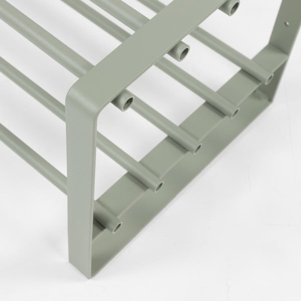 Сиво-зелена метална стойка за обувки 70x29x27 cm Rex – Spinder Design-image-3