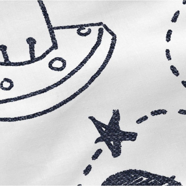 Черно-бял еластичен памучен чаршаф , 70 x 140 cm Starspace - Mr. Fox-image-4