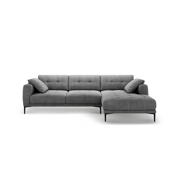 Сив ъглов диван (десен ъгъл) Bemy – Micadoni 