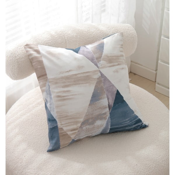 Синьо-кафяво единично спално бельо от микросатен 3 части 140x200 cm Eden – JAHU collections-image-3