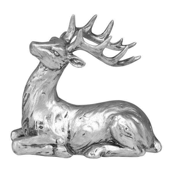 Dekorativní soška ve stříbrné barvě Côté Table Princier Deer