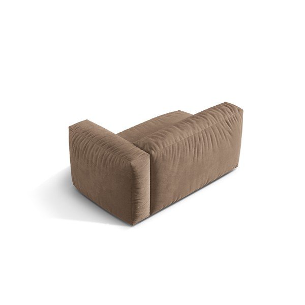 Светлокафяв кадифен модул за диван (десен ъгъл) Martina – Micadoni -image-2