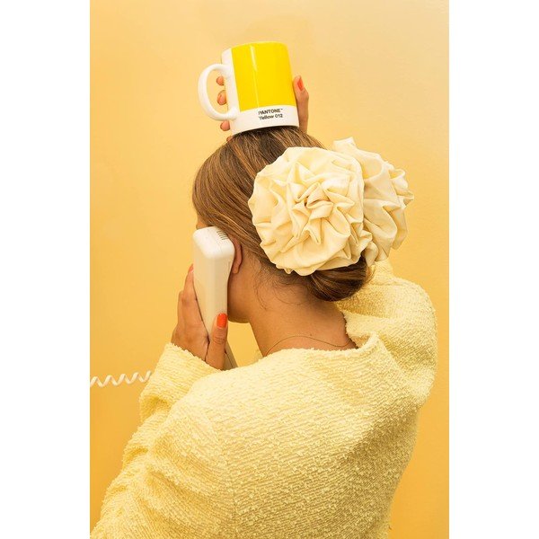 Жълта порцеланова чаша 375 ml Yellow 012 – Pantone-image-1