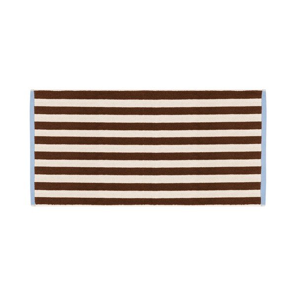 Кафява/кремава памучна хавлиена кърпа от тери 70x140 cm Gobo – noo.ma-image-2