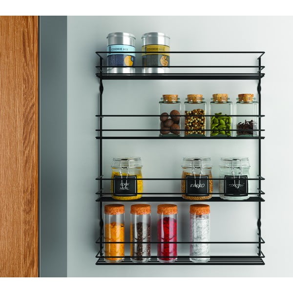 Стенен органайзер за подправки от неръждаема стомана – Metaltex-image-1