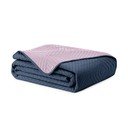 Розово/тъмносиво капитонирано покривало за легло от микрофибър 220x240 cm Softa – Restilo