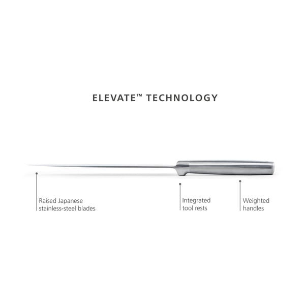 Комплект ножове с поставка от неръждаема стомана 5 бр. Elevate Fusion – Joseph Joseph-image-4
